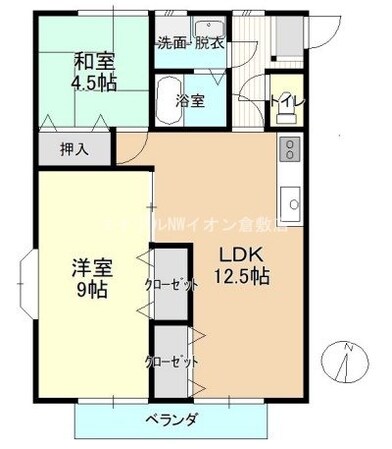 マンションルーブラン　Ｂ棟の物件間取画像